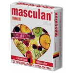 Презервативы Masculan Ultra 1 Tutti-Frutti с фруктовым ароматом - 3 шт.