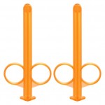 Набор из 2 оранжевых шприцов для введения лубриканта Lube Tube