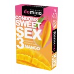 Презервативы для орального секса DOMINO Sweet Sex с ароматом манго - 3 шт.