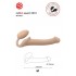 Телесный безремневой страпон Silicone Bendable Strap-On - size M