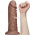 Коричневый фаллоимитатор Cubby dildo - 26,6 см.