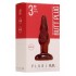 Красная анальная пробка Butt Plug Rounded 3 Inch - 7,6 см.