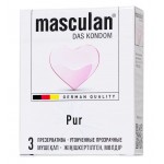 Супертонкие презервативы Masculan Pur - 3 шт.