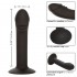 Черный анальный фаллоимитатор Silicone Curved Anal Stud